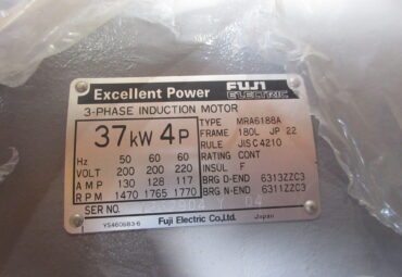 【NO.25-06】37ｋW4P200V　富士　防滴脚取付モーター（新品）