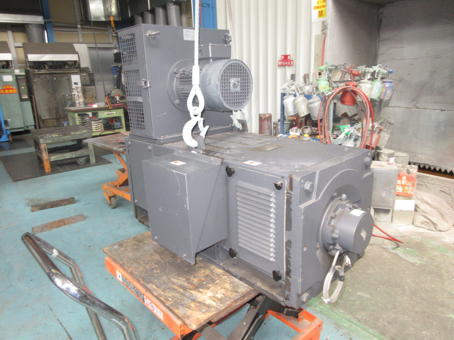 【NO.25-08】75kW440V　1150-2000rpm　TOYO　ＤＣモーター（新古.未使用品）