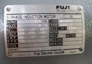 【NO.16-36】5.5KW4P200V　富士　防滴ﾓｰﾀｰ　（中古整備品）